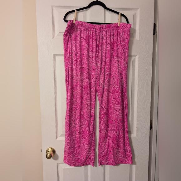 Lilly Pulitzer Pajama- Cerise Pink Pinkie Promises XXL - Picture 3 of 9